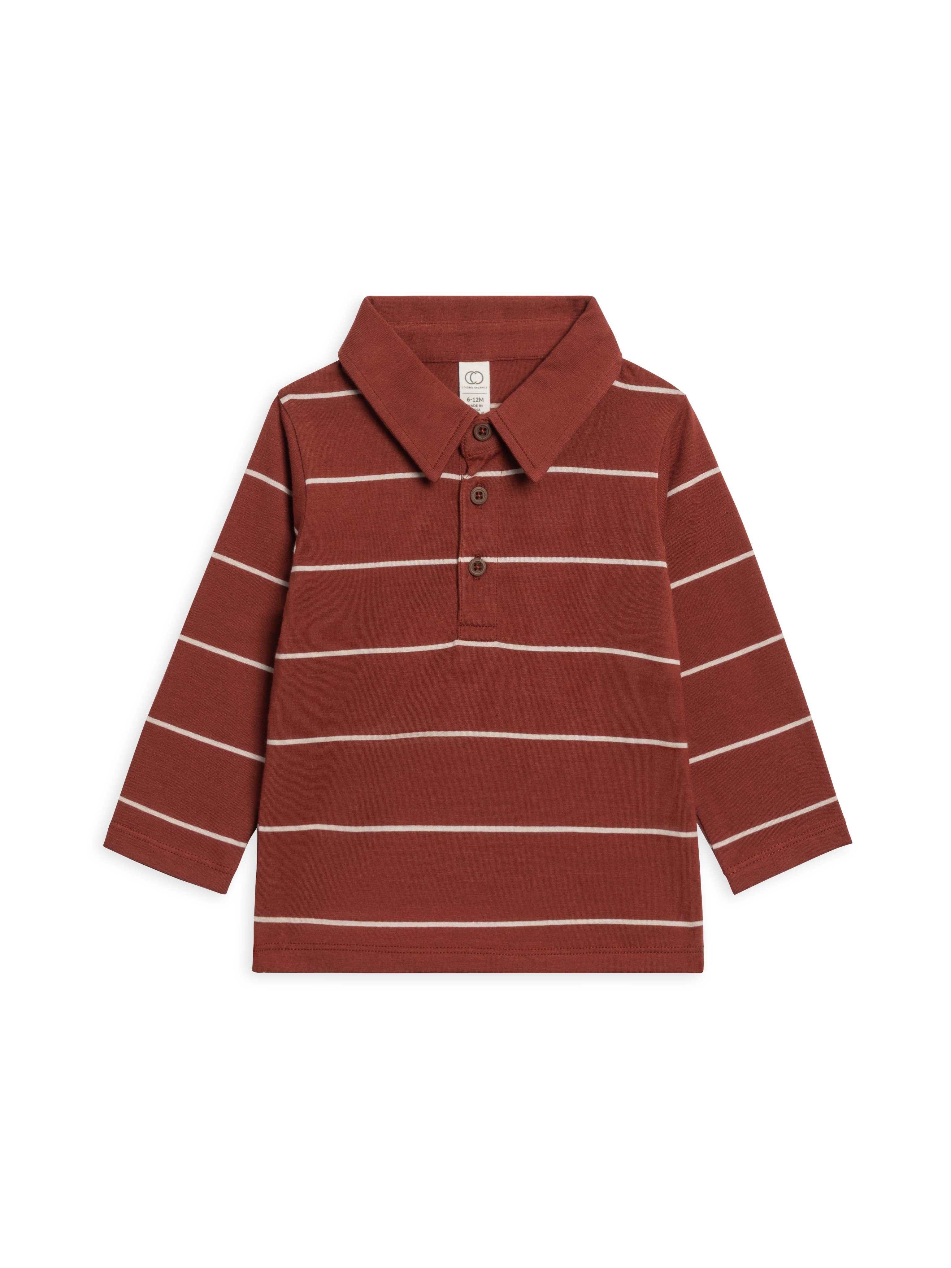 Image of Colored Organics - Doyle Long Sleeve Collared Top